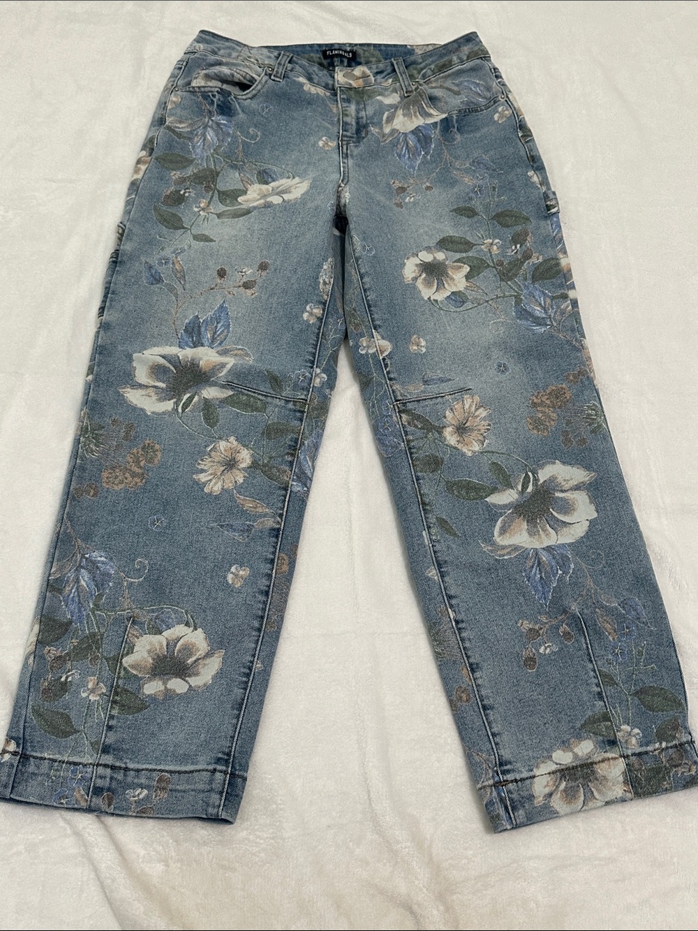 🌴 Flamingals Wide Leg Cropped Jeans